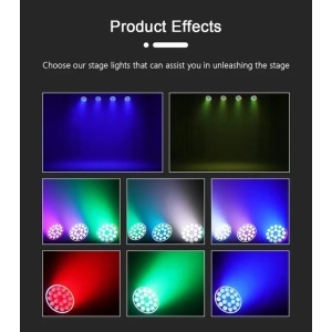 Proiector PAR Light LED RGBW de 80W 4 în 1 cu efecte stroboscopice - Img 3