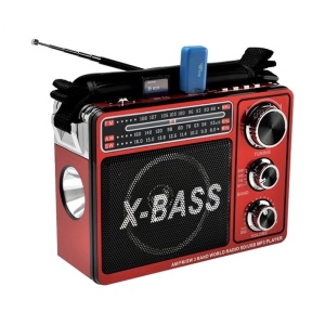 Radio portabil Waxiba XB-206URT, 3 benzi FM/AM/SW, cu lanterna LED si acumulator - Img 2