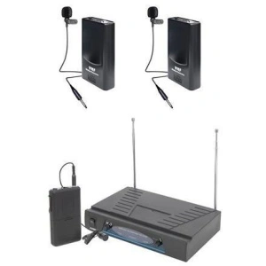 Set 2 microfoane wireless lavaliera cu receiver NC-210
