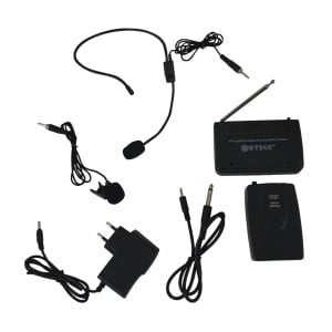 Set 2 microfoane wireless tip lavaliera si Over-head cu receptor WVNGR - Img 1