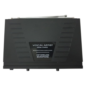 Set 2 microfoane wireless WVNGR NC-210, cu receptor si VHF Dual-Channel - Img 2