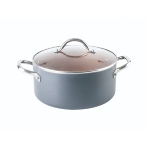 Set 6 piese cu 3 vase din aluminiu, invelis antiaderent cu ceramica si titan - Img 2