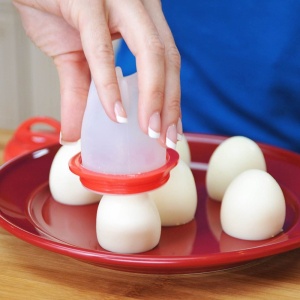 Set 6 recipiente din silicon cu capac pentru fiert oua Egg Boil Cooker - Img 3