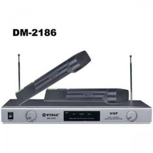 Set de 2 microfoane wireless profesionale cu receiver, DM-2186 - Img 3