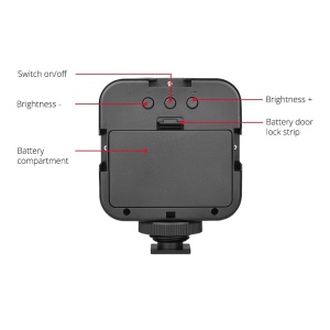 Set pentru vloguri 4 in 1 cu microfon, lampa LED, trepied si suport de telefon - Img 3