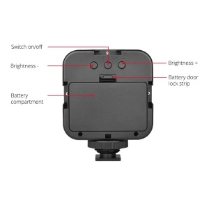 Set pentru vloguri 4 in 1 cu microfon, lampa LED, trepied si suport de telefon - Img 3