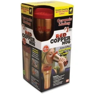 Termos cafea cu Smart Grip si interior inox Red Copper Mug, 470 ml - Img 3