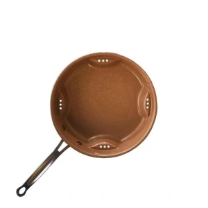 Tigaie din ceramica cu capac de sticla Steel Air Fry Pan,28 cm - Img 2