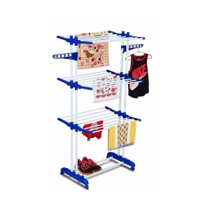 Uscator vertical, mobil si pliabil pentru rufe cu suport umerase - Img 3