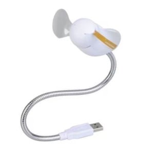 Ventilator prin USB cu brat flexibil si diverse mesaje luminoase - Img 3