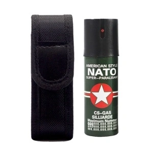 1 Spray NATO paralizant de buzunar cu piper pentru autoaparare