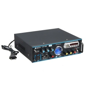 Amplificator audio profesional cu Bluetooth MP3 Player si Radio FM TeLi BT-266 - Img 3
