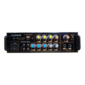 Amplificator profesional tip statie 2 x 60 W cu Bluetooth si Radio FM