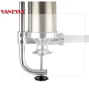 Aparat vertical de facut carnati profesional din inox capacitate 3 Kg - Img 2
