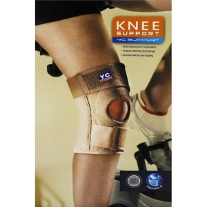 Banda genunchiera pentru rotula cu 2 atele flexibile YC-6056 - Img 4