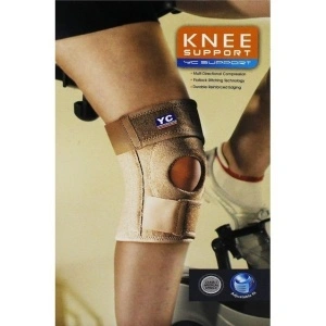 Banda genunchiera pentru rotula cu 2 atele flexibile YC-6056 - Img 4