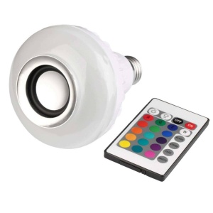 Bec led Smart Bluetooth cu difuzor 12W si telecomanda - Img 1
