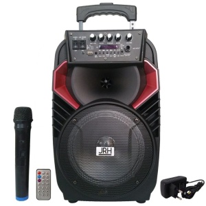 Boxa portabila tip troler JRH A82,300 W cu acumulator si microfon wireless - Img 3