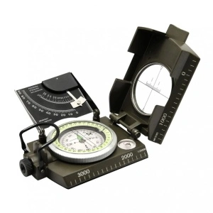 Busola militara profesionala pentru drumetii cu clinometru si compas - Img 1