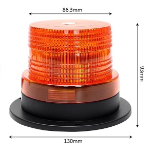 Girofar stroboscopic auto cu prindere magnetica si fixa, conectare 12V-24V - Img 2