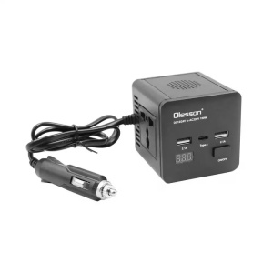 Invertor auto 150W 12/24V Olesson DC la 220V AC cu 2xUSB - Img 4