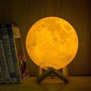 Lampa de veghe in forma de luna reincarcabila,Moon Lamp 3D - Img 2