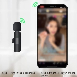 Microfon wireless tip lavaliera cu conector USB tip C/iPhone - Img 4