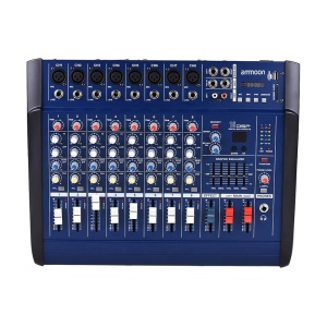 Mixer audio profesional amplificat 150W+150W cu Bluetooth, RLAKY PMX802D-USB - Img 3