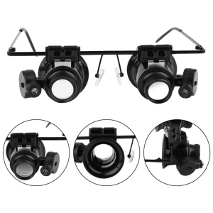 Ochelari lupa si magnificare 20X cu Leduri model 9892A-II - Img 3