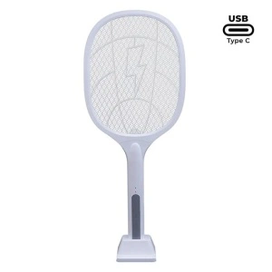 Paleta electrica reincarcabila pentru tantari si insecte cu suport inclus