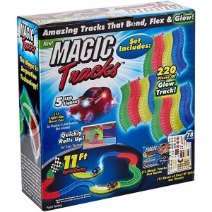 Pista flexibila curse masinute Magic Tracks din 220 piese
