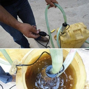 Pompa de transfer combustibil electrica 12V profesionala submersibila 30 L/min - Img 4