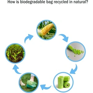 Pungi igienice biodegradabile pentru caini, pisici - Poop Bags 120 buc - Img 3