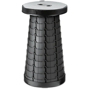 Scaun rotund portabil extensibil cu pliere telescopica, pentru camping - Img 3