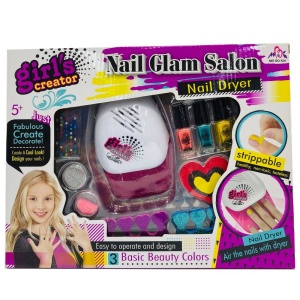 Set creativ unghii pentru fetite,Nail Glam Salon cu accesorii incluse - Img 1