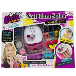 Set creativ unghii pentru fetite,Nail Glam Salon cu accesorii incluse