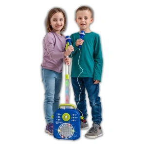 Set Karaoke cu 2 microfoane pe fir si Boxa SoundHub Bontempi - Img 2