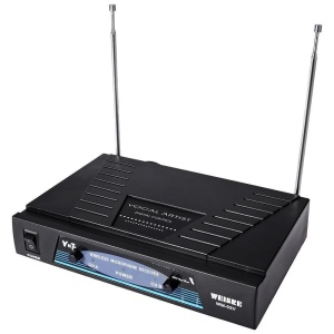 Set microfoane wireless profesionale 30M distanta utilizare, Weisre WM-03V - Img 3
