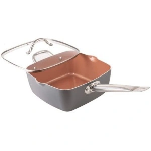 Tigaie patrata din aluminiu Grunberg GR6950 cu invelis antiaderent