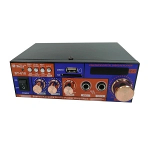 Amplificator audio cu Bluetooth pentru Karaoke BT-618 citire USB si MicroSD