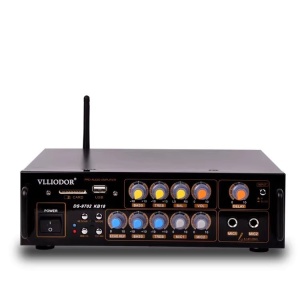 Amplificator profesional tip statie 2 x 60 W cu Bluetooth si Radio FM - Img 4