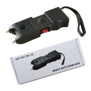 Aparat electrosoc cu lanterna si sirena pentru autoaparare TW-10 - Img 4