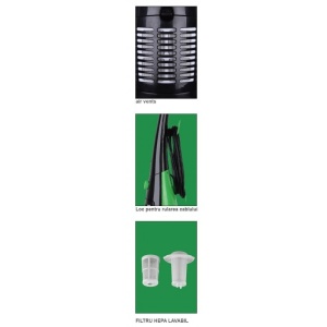 Aspirator vertical cu filtru HEPA clasa A+ si putere 600W, Victronic VC112 - Img 2