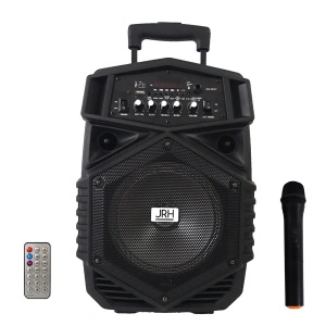 Boxa portabila tip troler JRH A84, 300 W cu acumulator si microfon wireless - Img 1