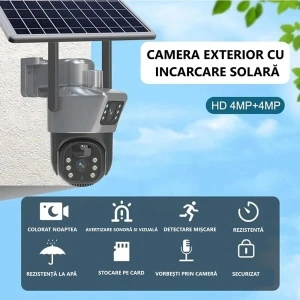 Camera de supraveghere dubla 4K cu panou solar si cartela SIM 4G - Img 5