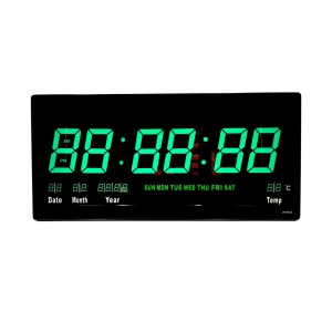 Ceas digital de perete cu display mare si afisaj Verde