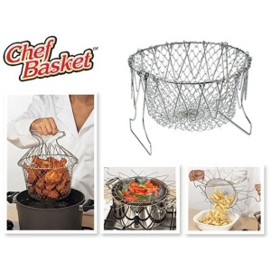 Cos pentru gatit sau scurs 12 in 1, din otel, Chef Basket Deluxe - Img 4