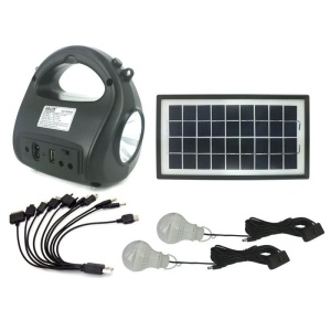 Kit sistem solar cu stick USB GDLITE GD-8009 si card de memorie