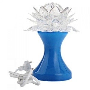 Lampa rotativa in forma de floare Lotus cu Leduri multicolore - Img 3