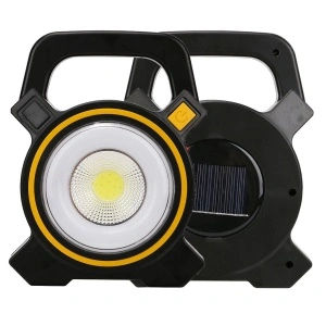 Lanterna reincarcabila cu incarcare solara si iesire USB incorporat LED 3W COB